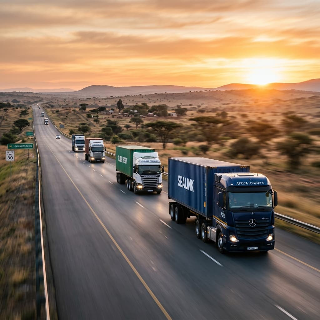 Logistic commercial transport network Ghana